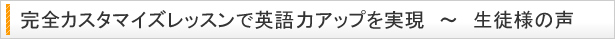 初心者のための日本人講師 マンツーマン レッスン ビギン 注目 英会話講師