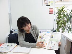 原宿の初心者向け英会話レッスンの様子