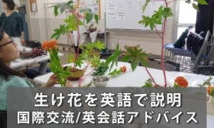 生け花(いけばな/華道)を英語で説明＆生け花用語英語集
